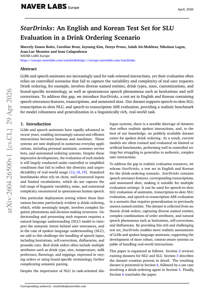 First page