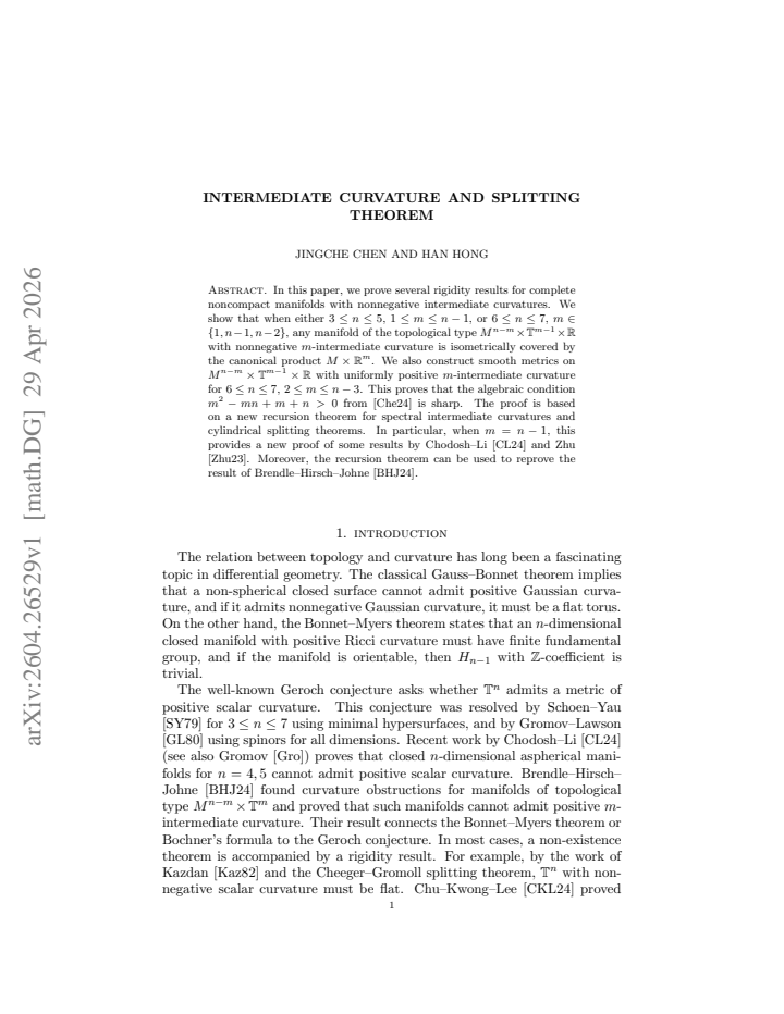 First page