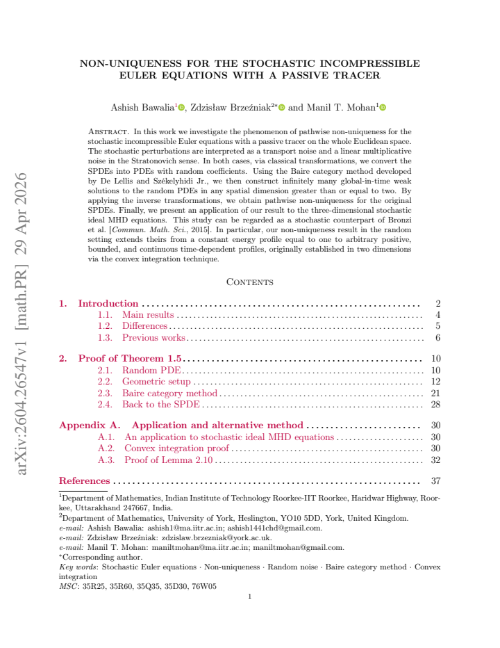 First page
