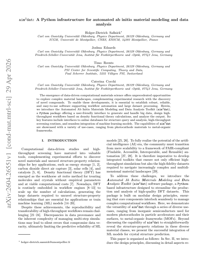 First page
