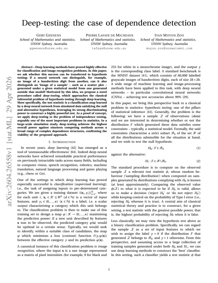 First page