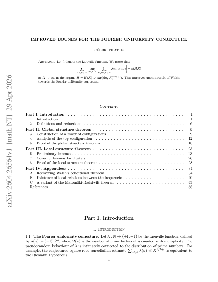 First page