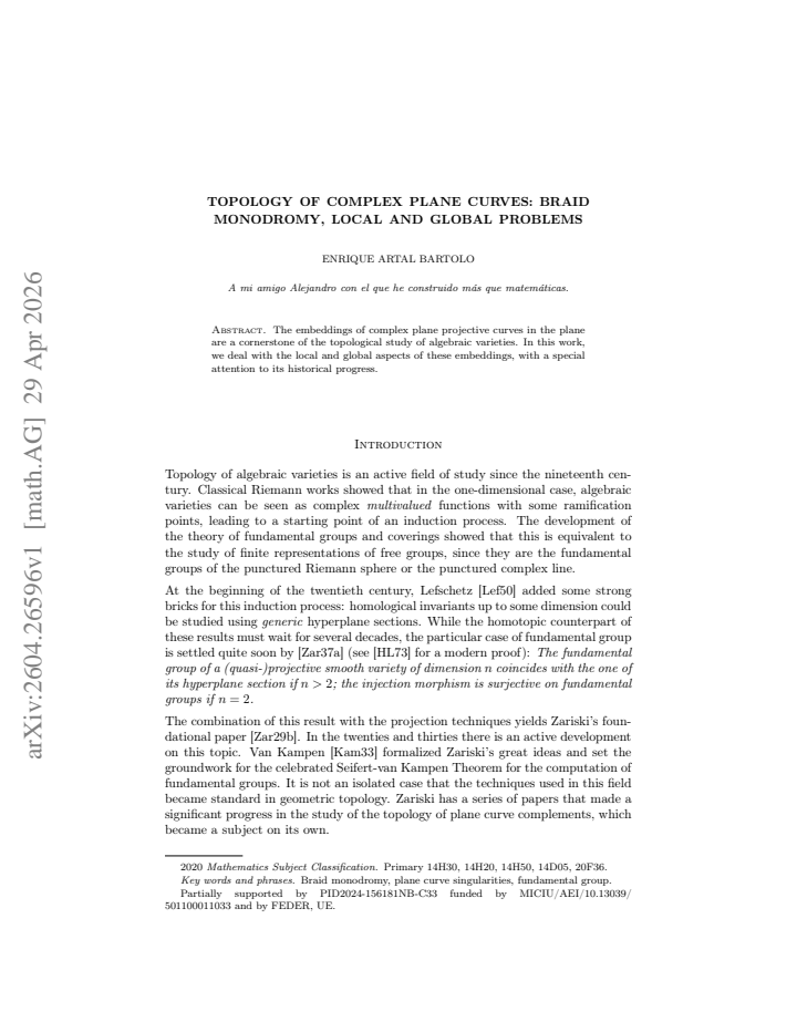 First page