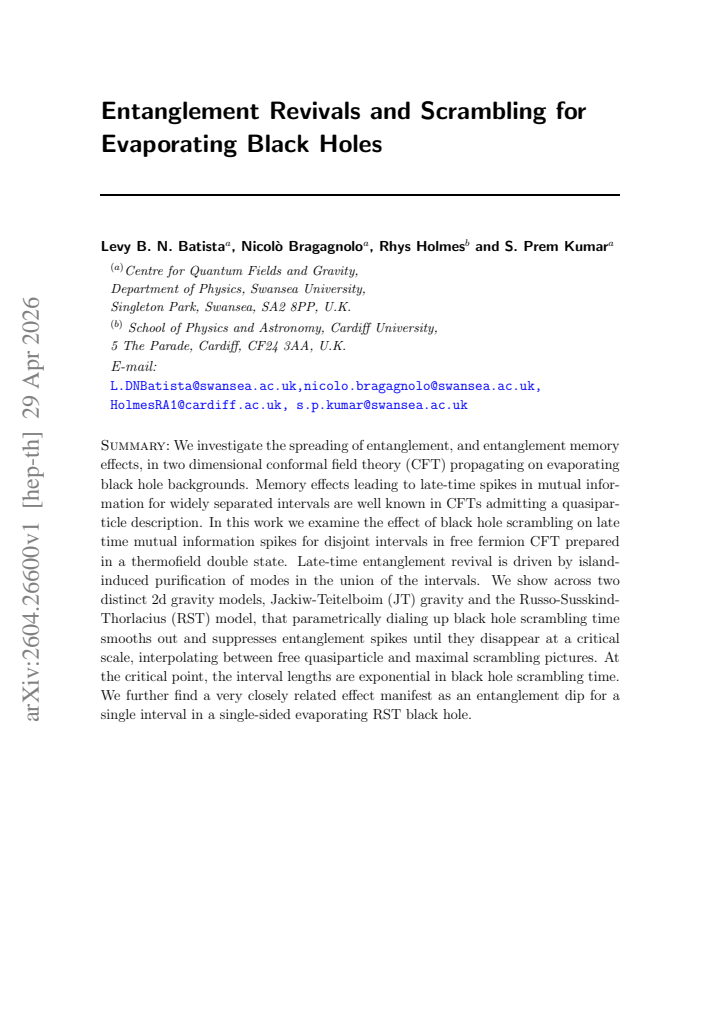 First page