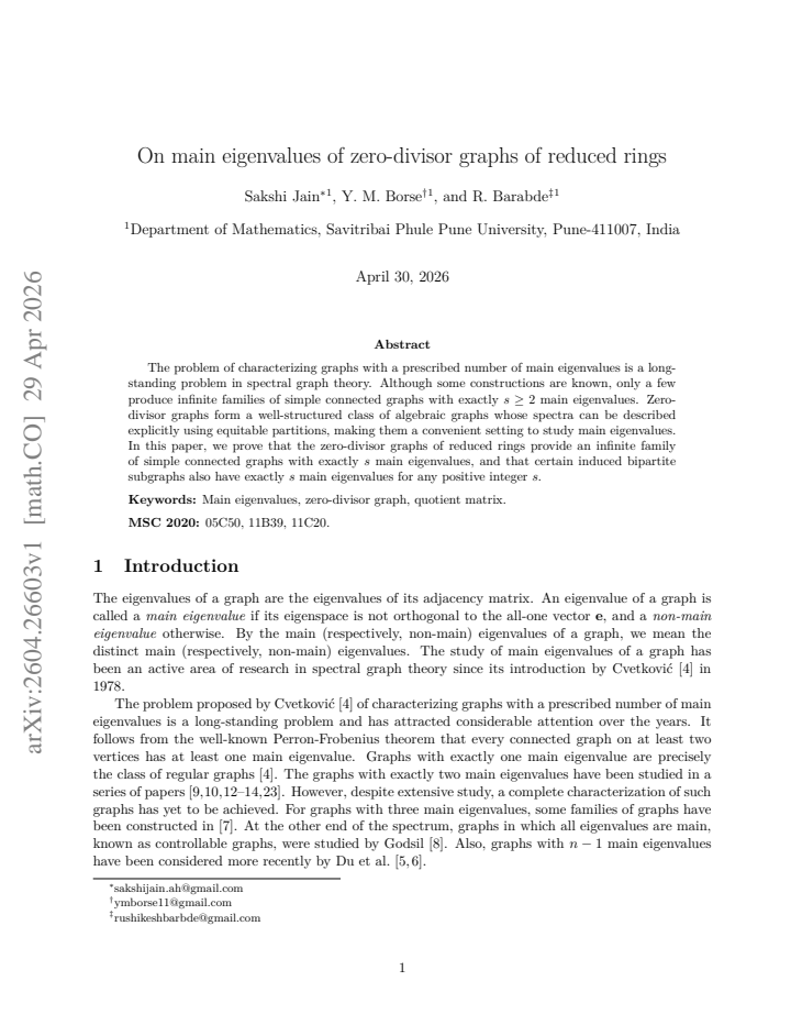 First page
