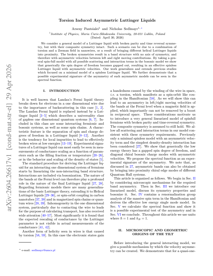 First page