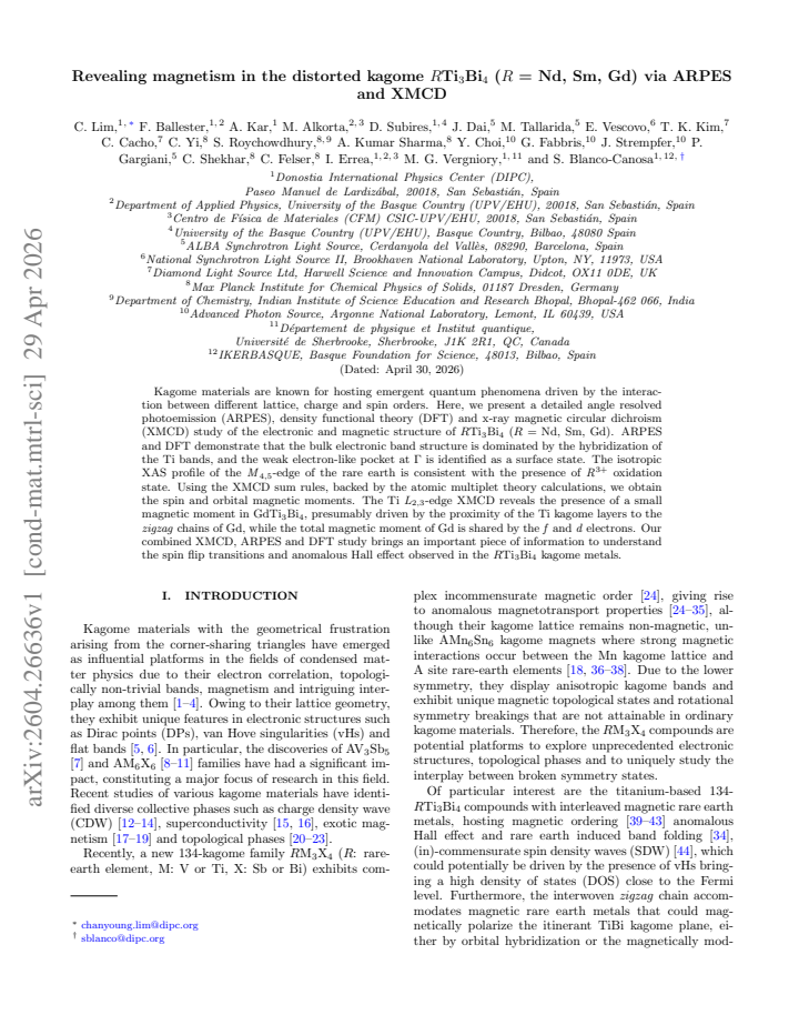 First page