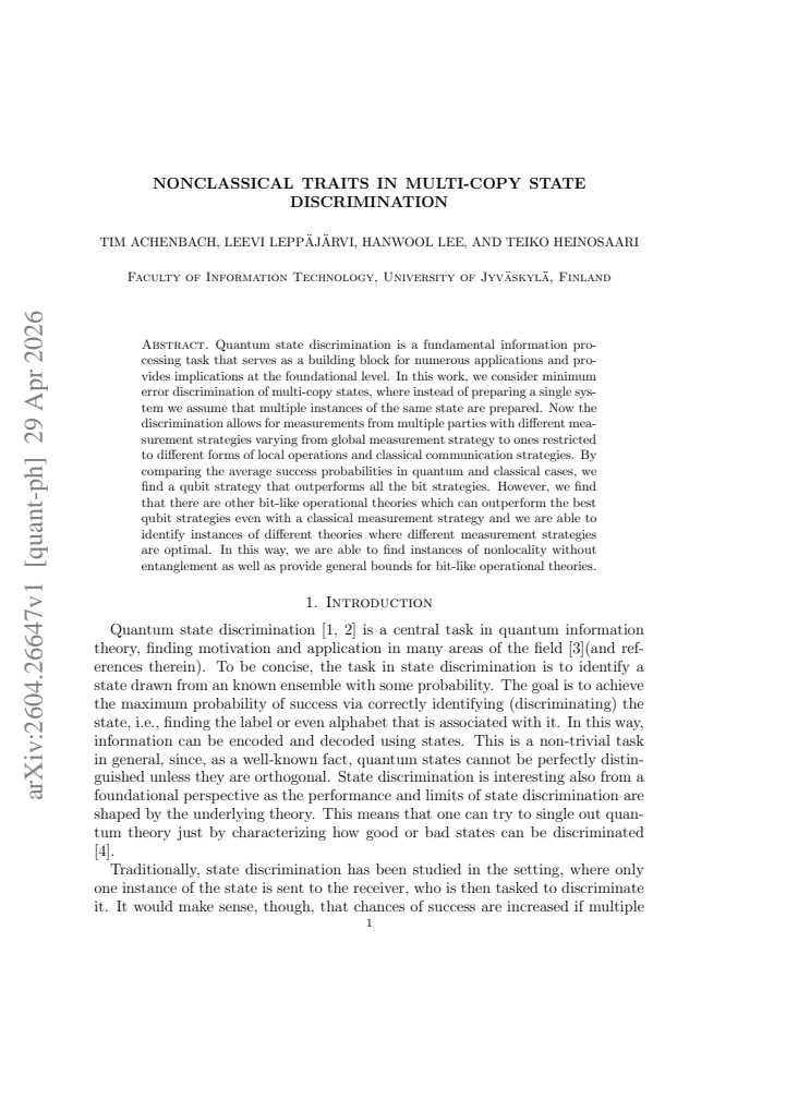 First page