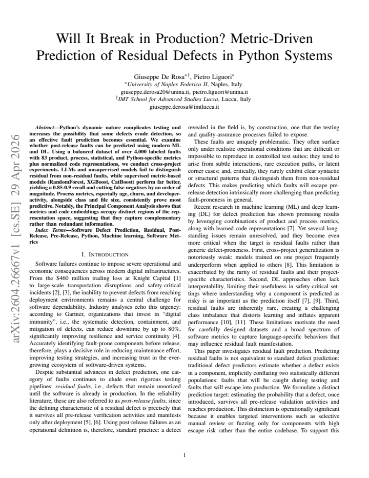 First page