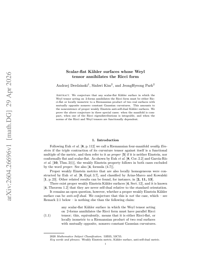 First page