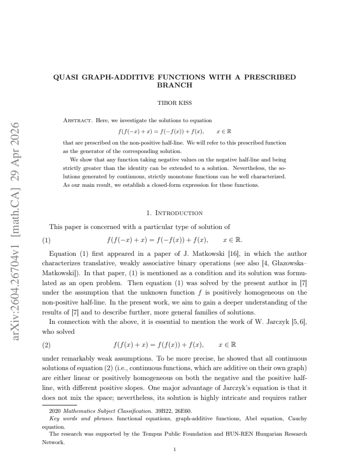 First page