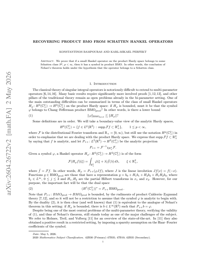 First page