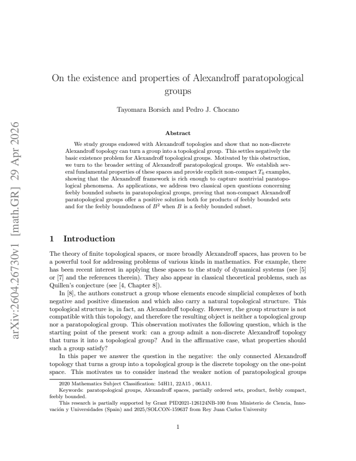 First page