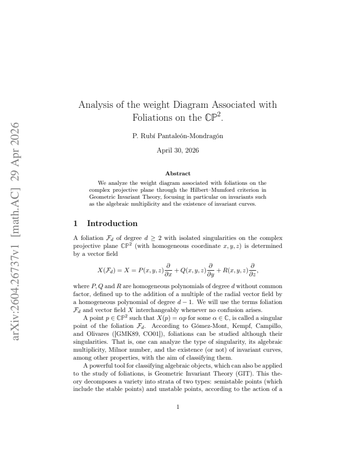 First page