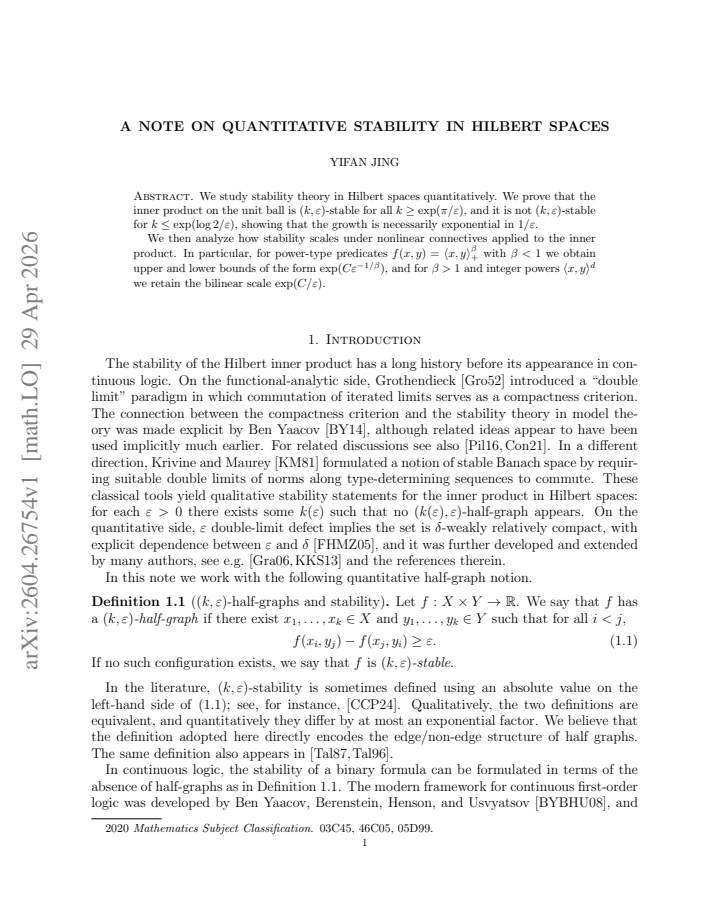 First page