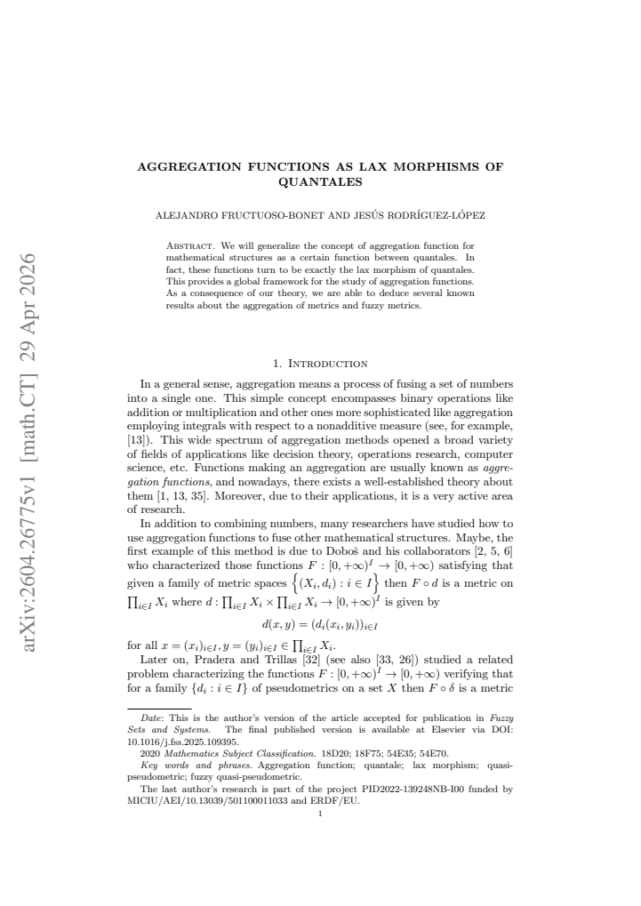 First page