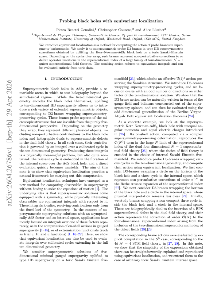 First page