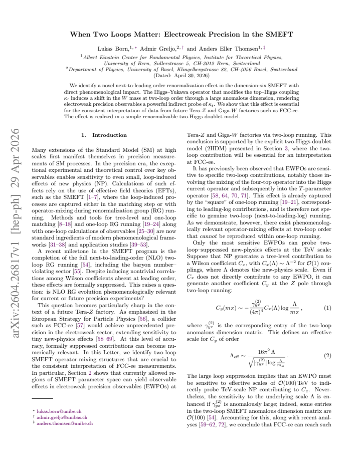 First page