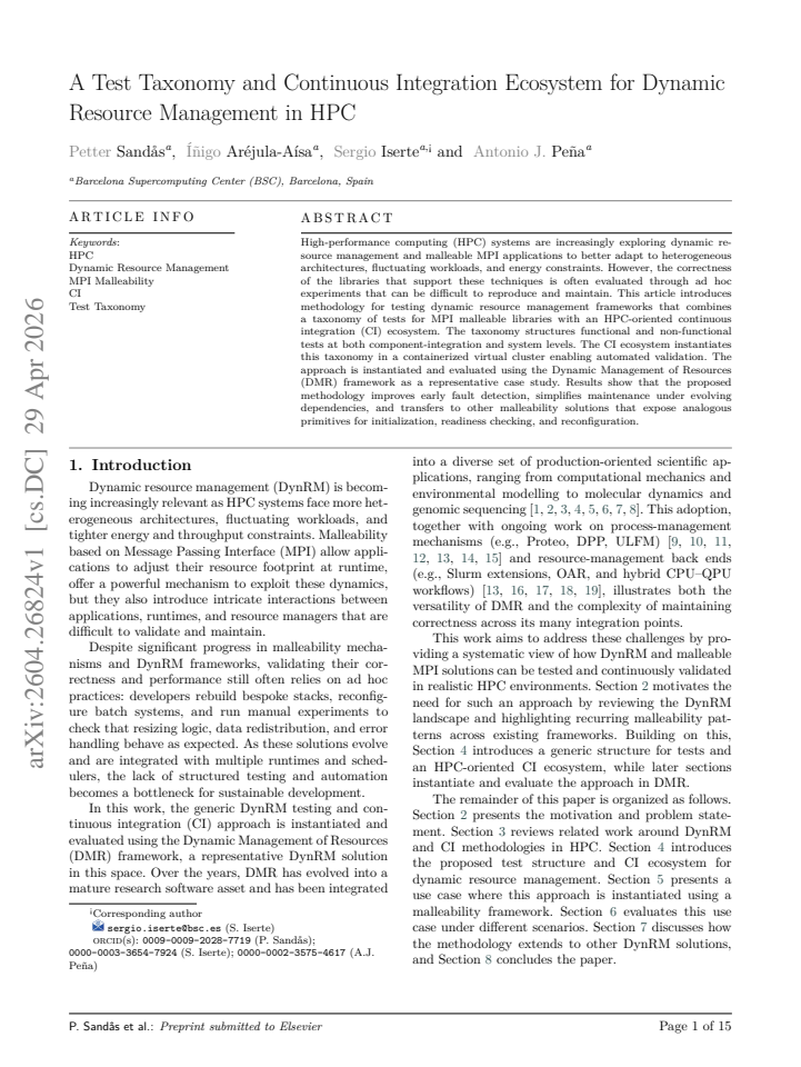 First page