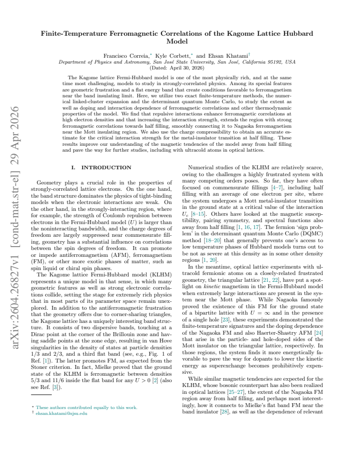 First page