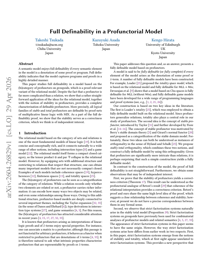 First page
