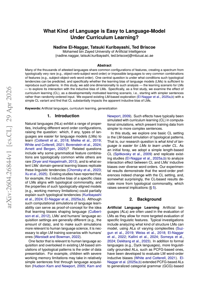 First page