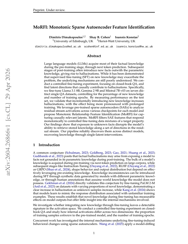First page