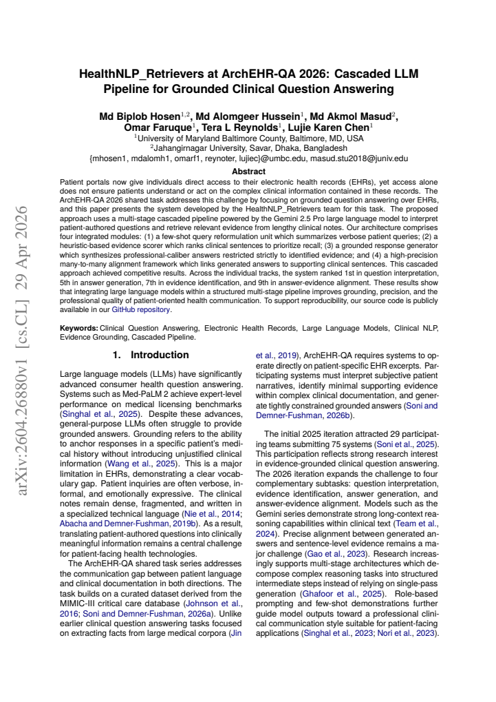 First page