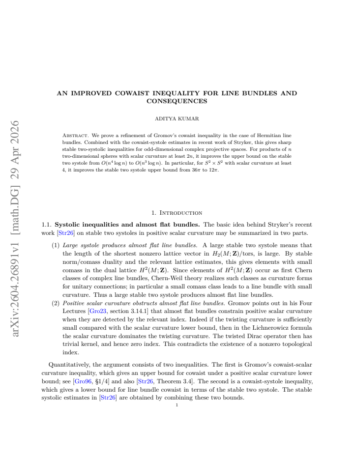 First page