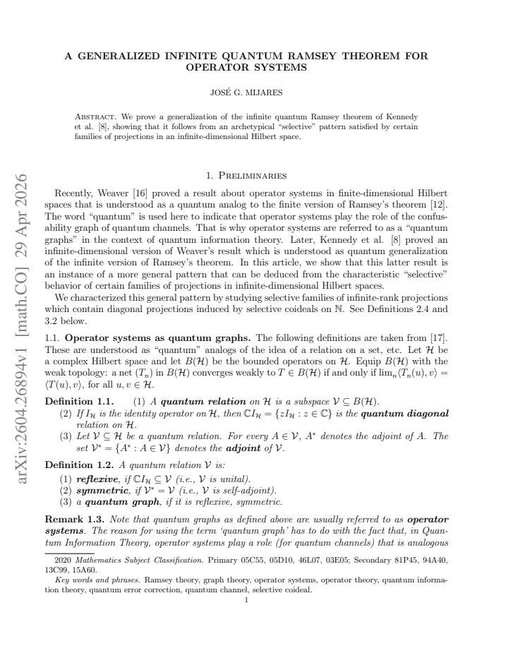 First page