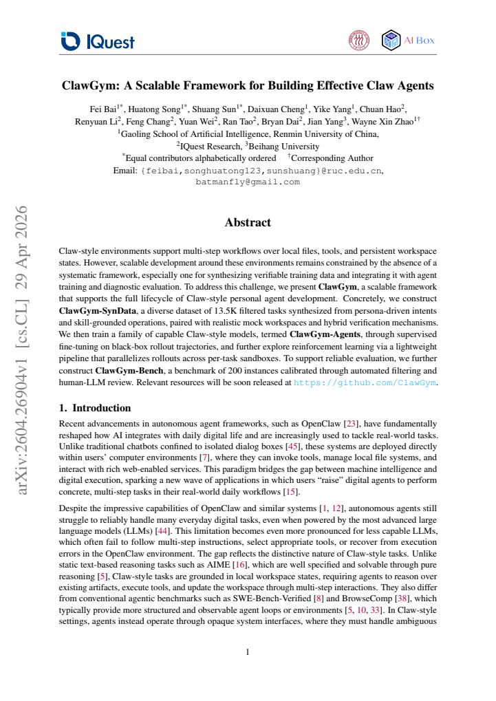 First page