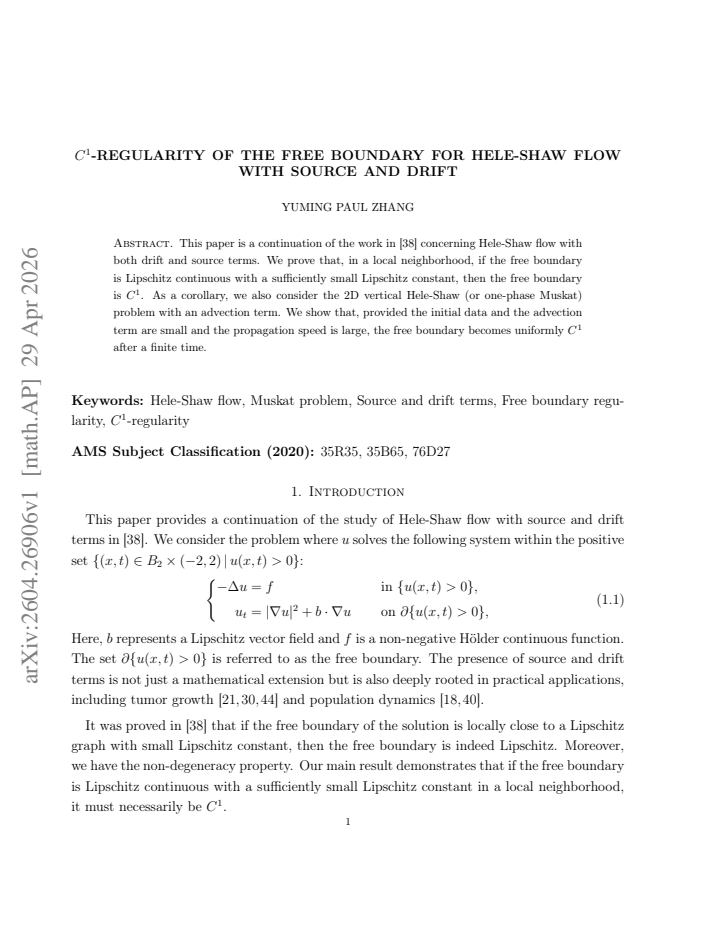 First page
