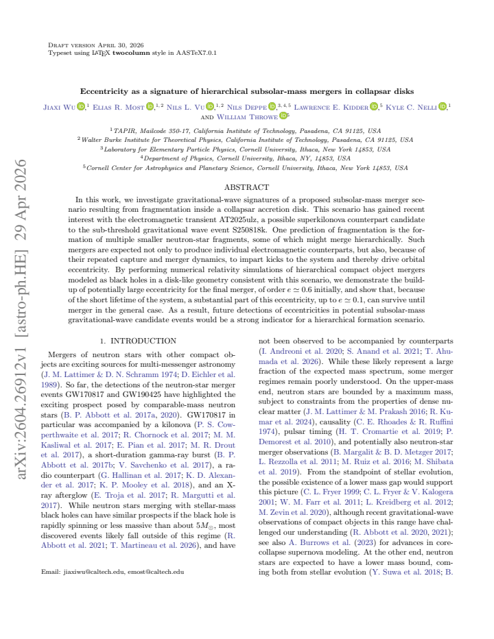 First page