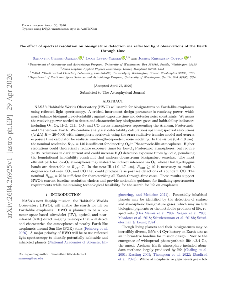 First page