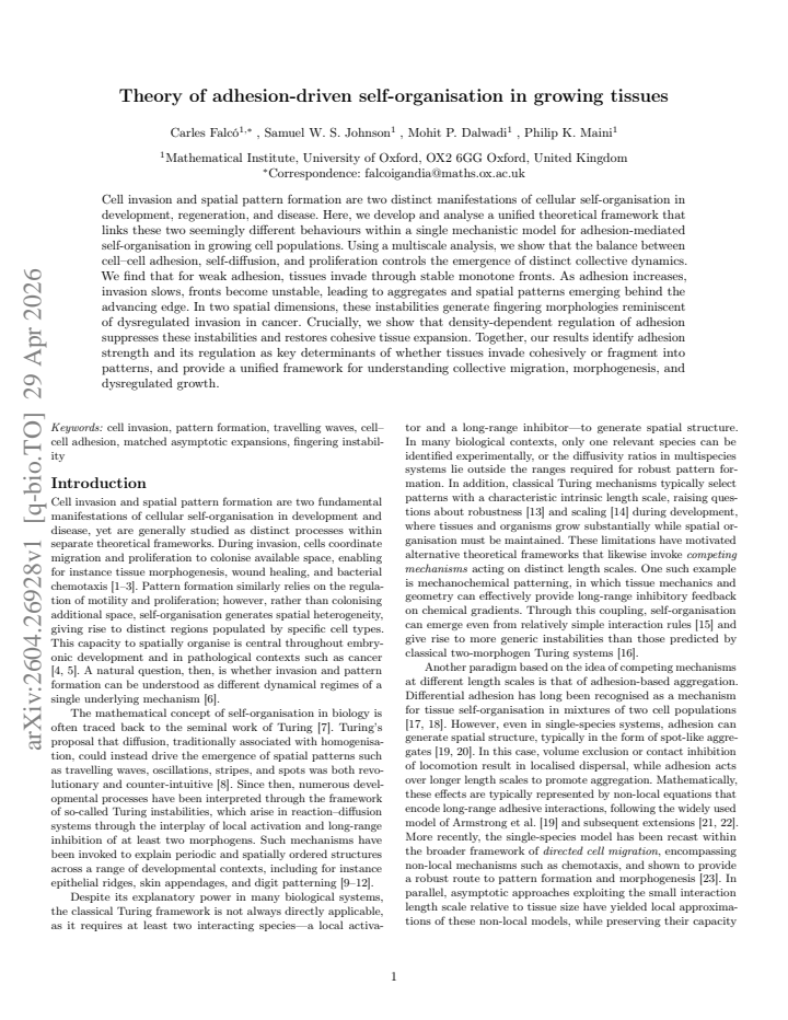 First page