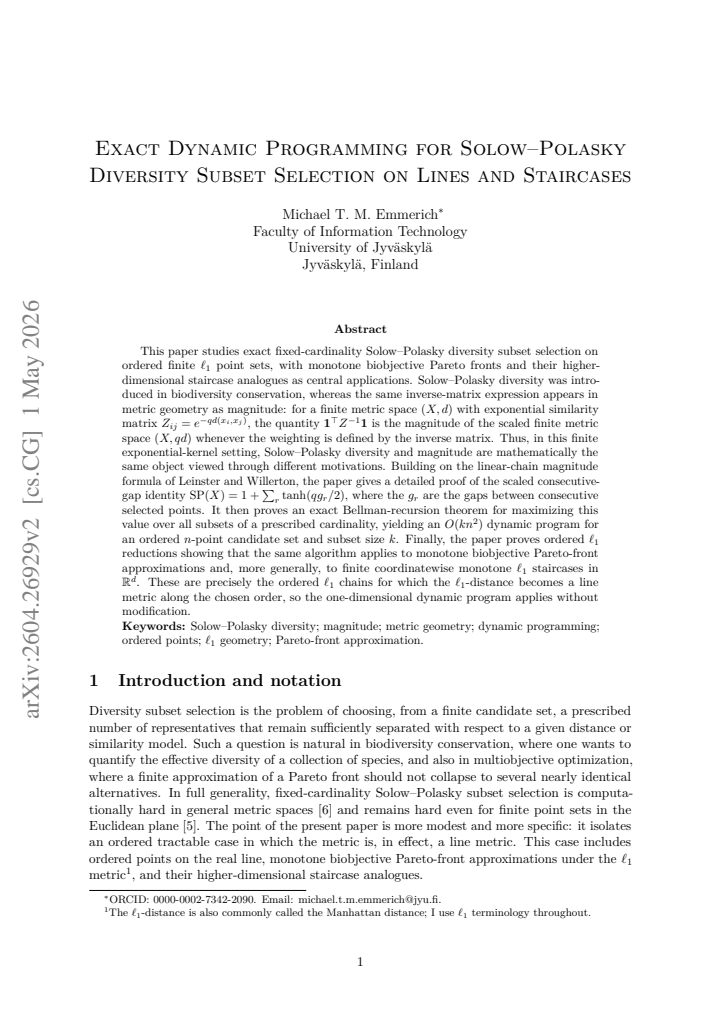 First page