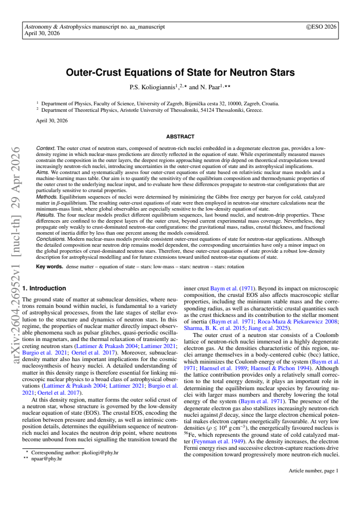 First page