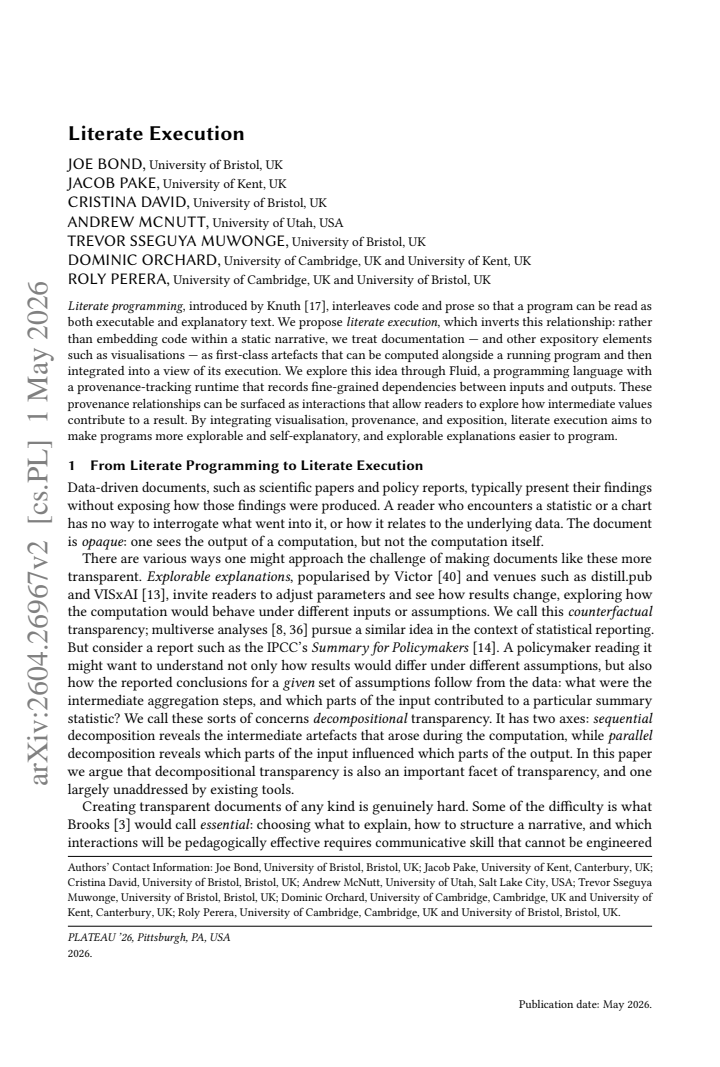 First page