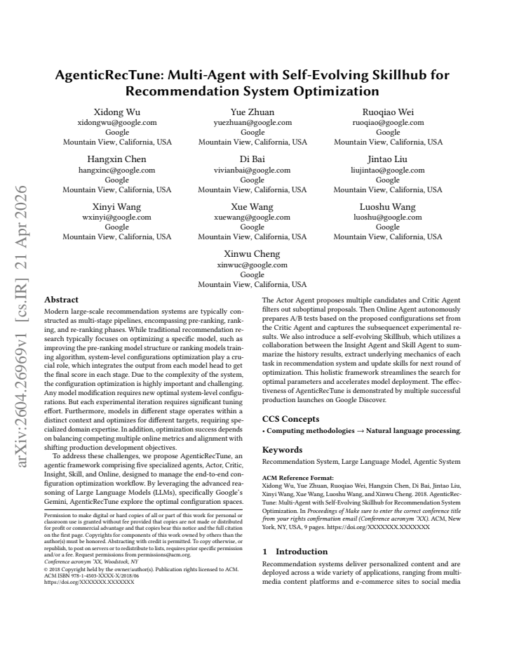First page