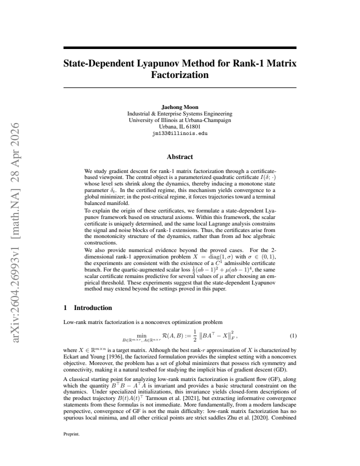 First page