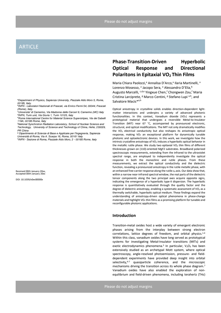 First page