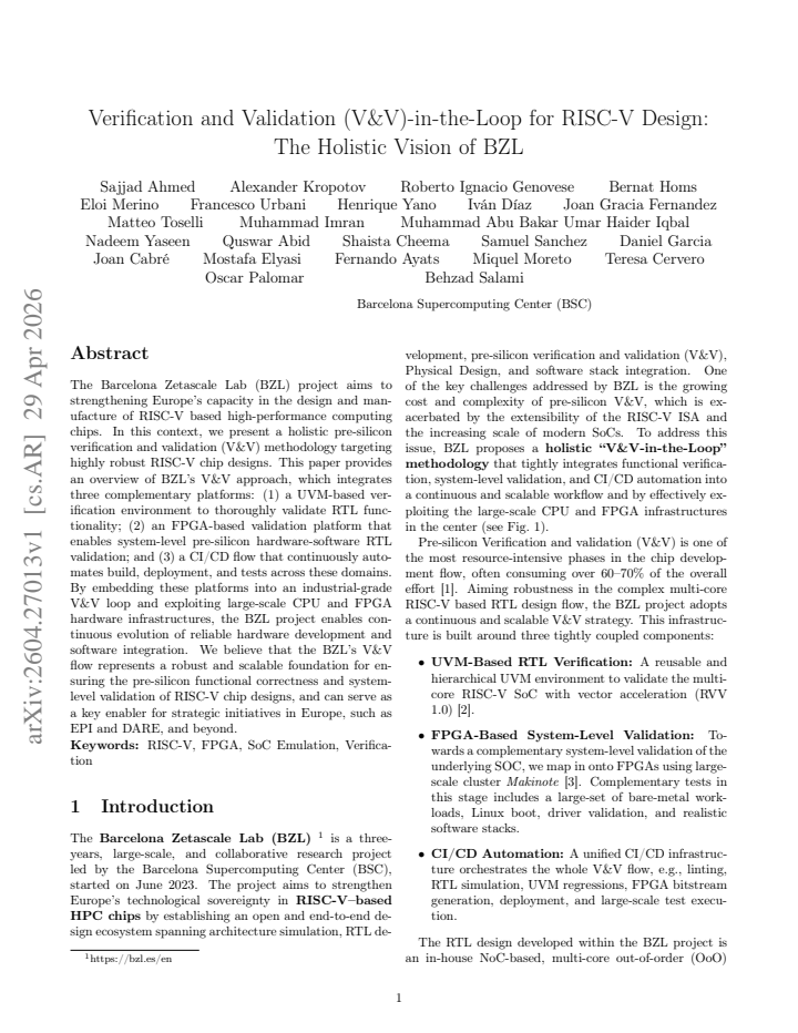 First page