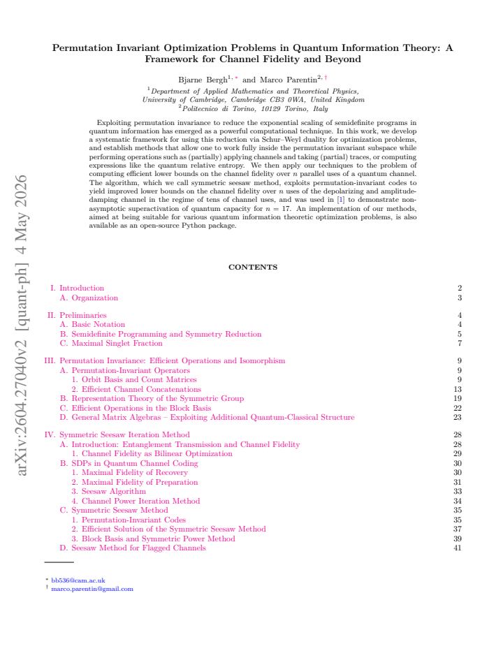 First page