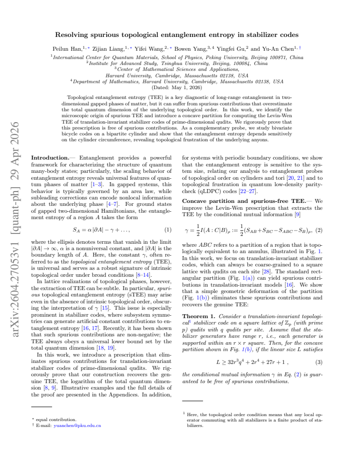 First page
