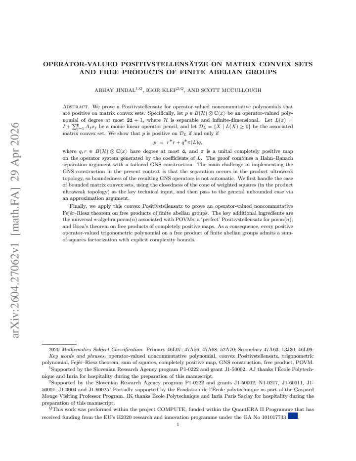First page