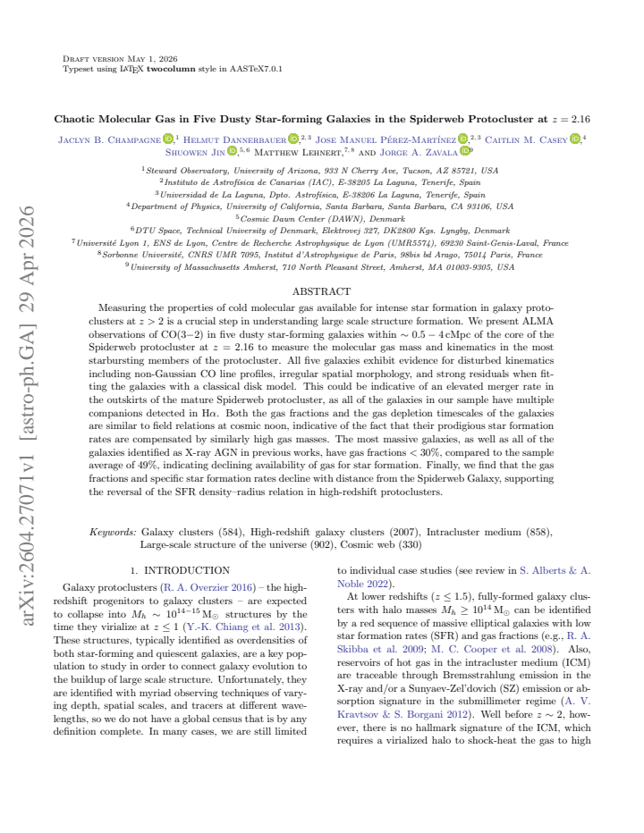 First page