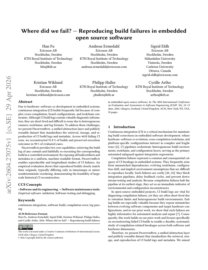First page