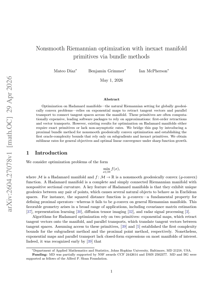 First page
