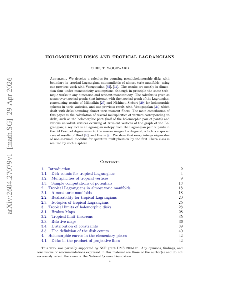 First page