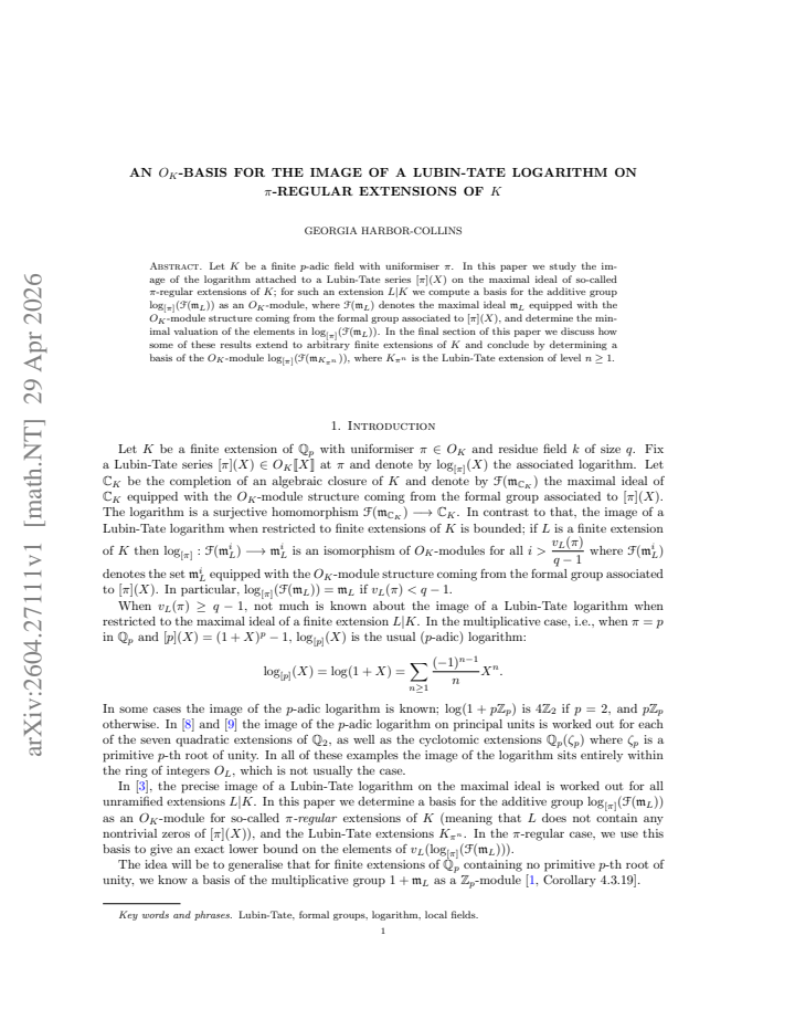 First page